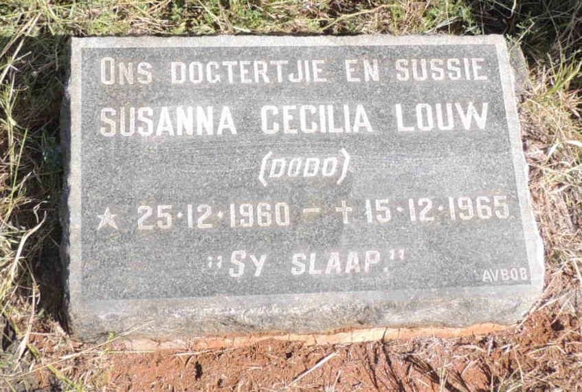 LOUW Susanna Cecilia 1960-1965