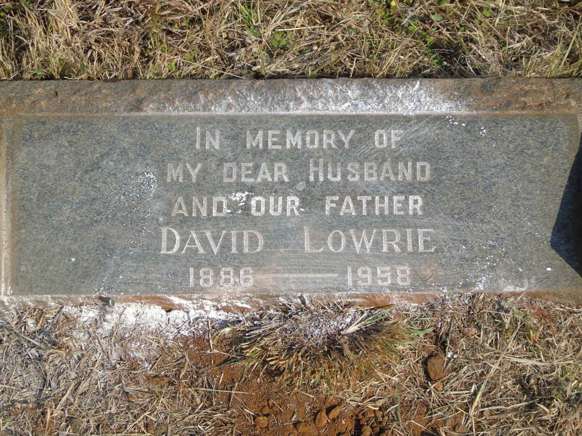LOWRIE David 1886-1958 &amp; Florence Dorothea 1892-1968 _2