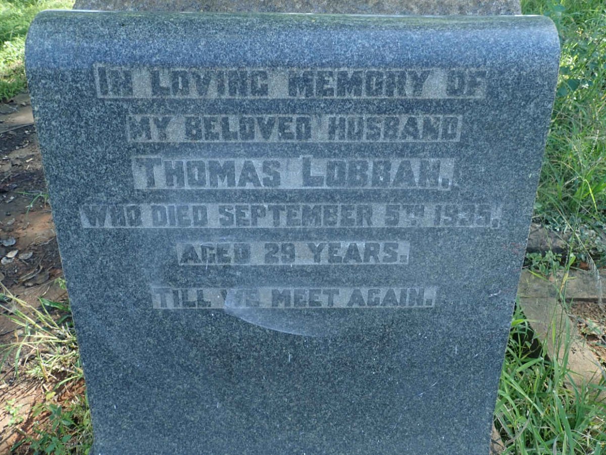 LOBBAN Thomas -1935