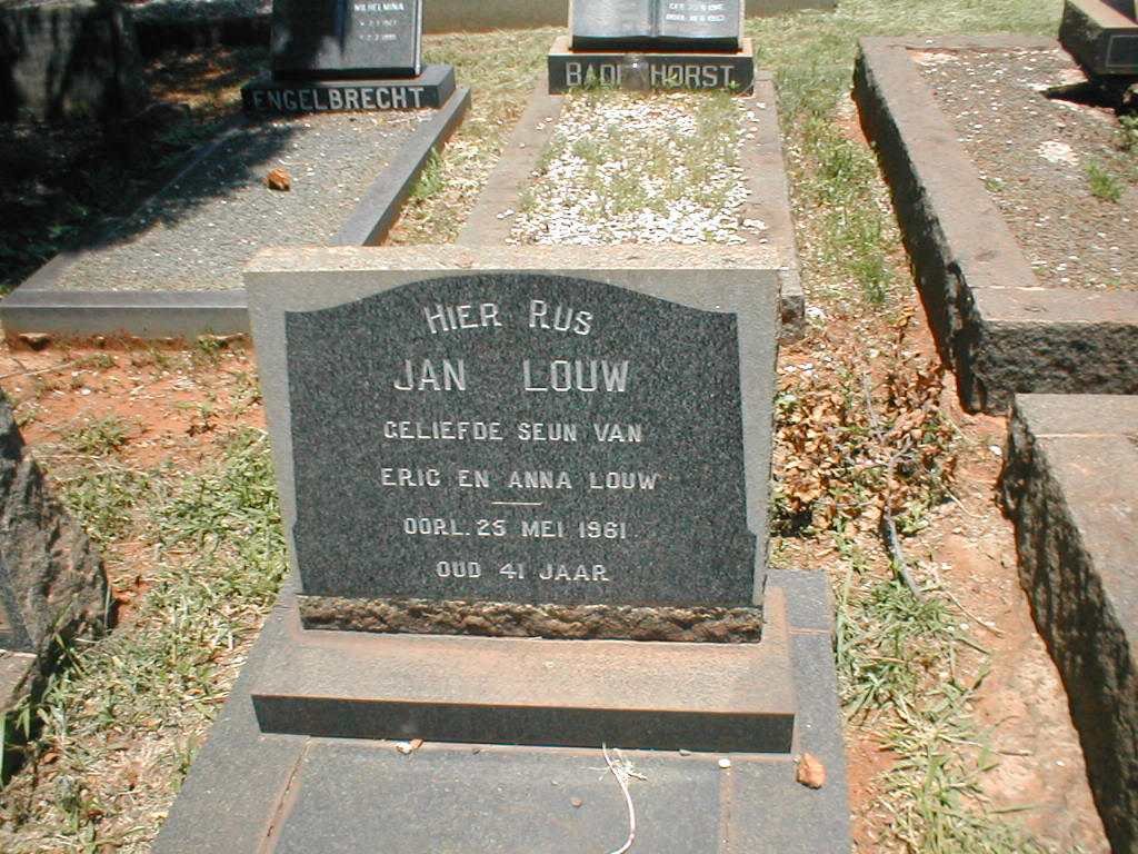 LOUW Jan 1920-1961