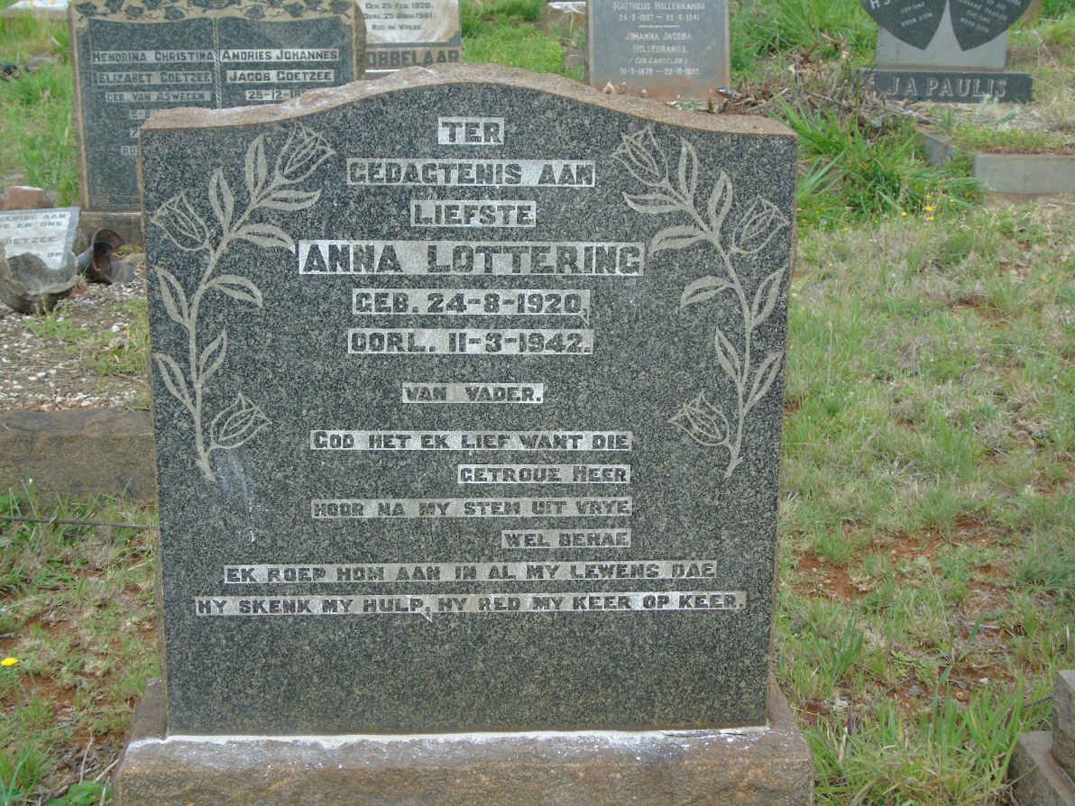 LOTTERING Anna 1920-1942