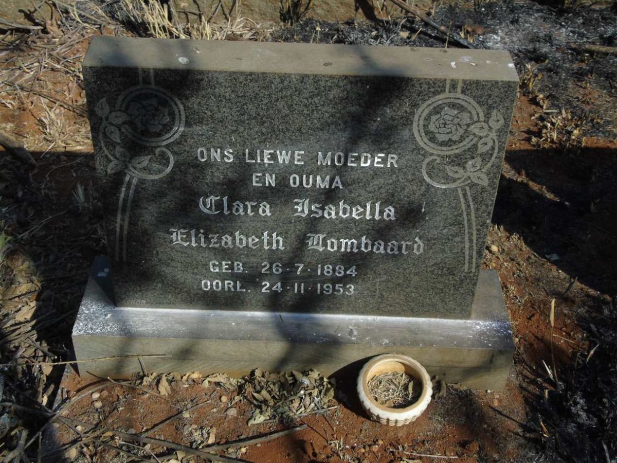 LOMBAARD Clara Isabella Elizabeth 1884-1953