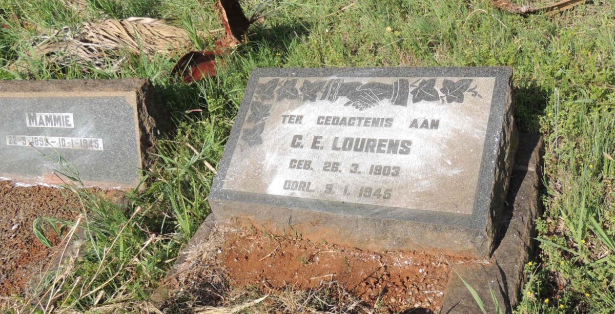 LOURENS G.E. 1903-1945