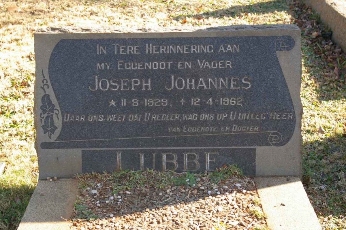 LUBBE Joseph Johannes 1929-1962