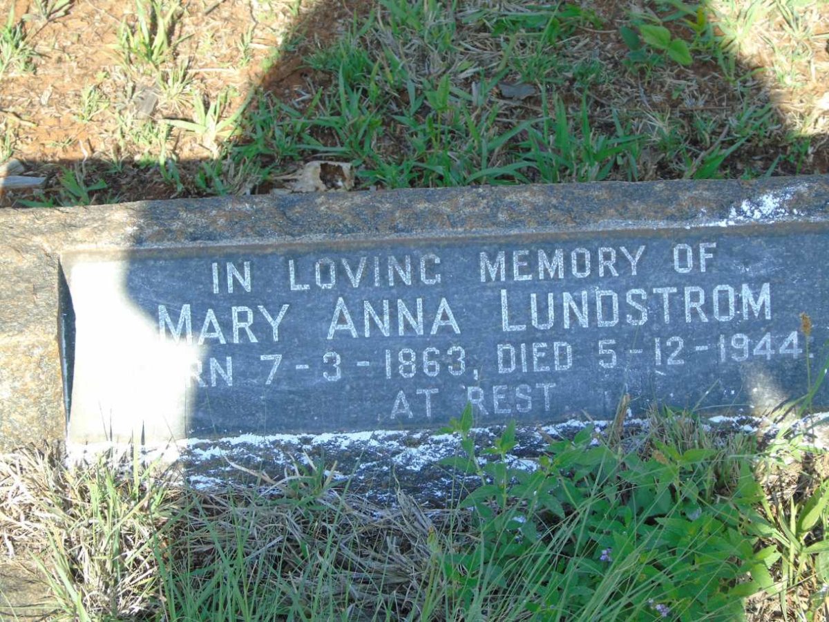 LUNDSTROM Mary Anna 1863-1944