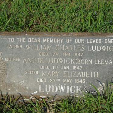 LUDWICK William Charles -1947 & Antje LEEMANS -1947 :: LUDWICK Mary Elizabeth -1946