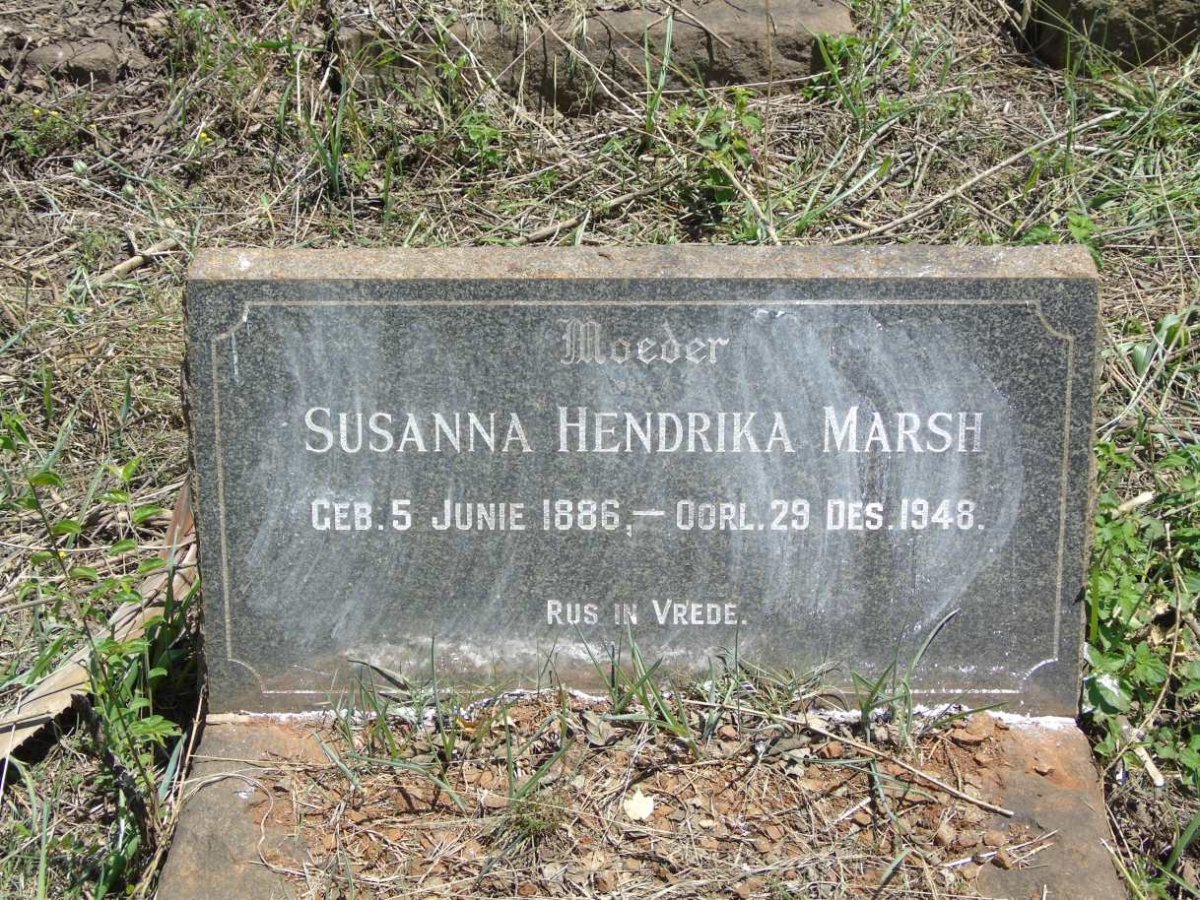 MARSH Susanna Hendrika 1886-1948