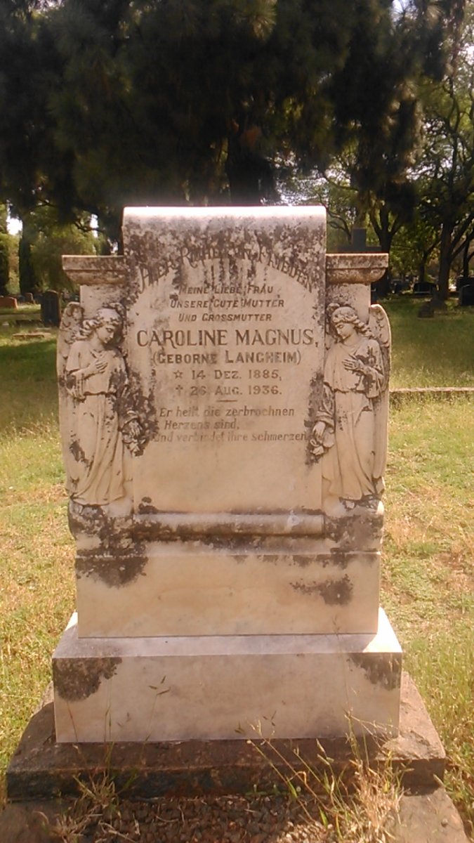 MAGNUS Caroline nee LANGHEIM 1885-1936