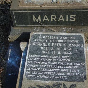 MARAIS Johannes Petrus 1934-1944