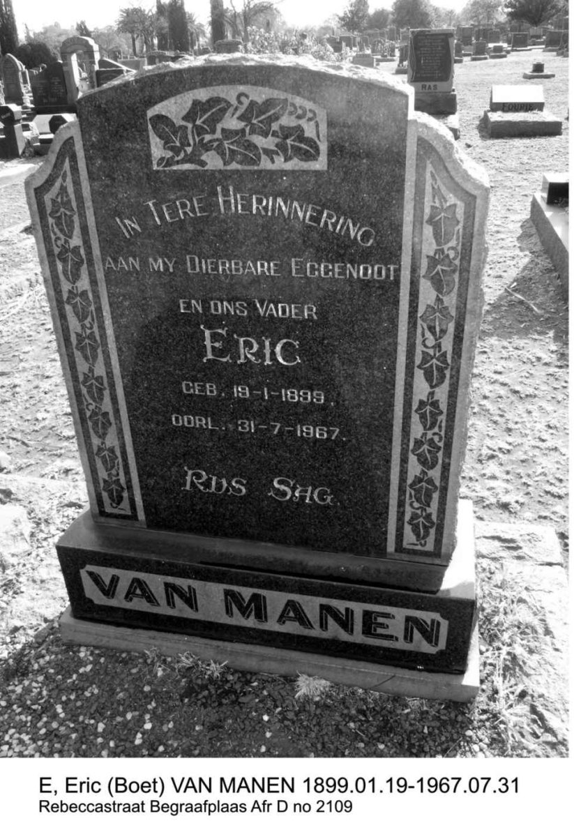 MANEN Eric, van 1899-1967