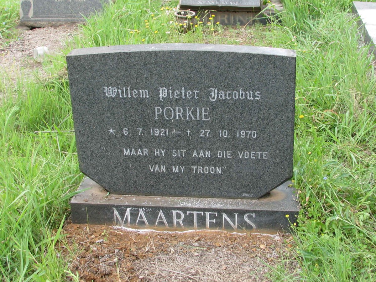 MAARTENS Willem Pieter Jacobus 1921-1970