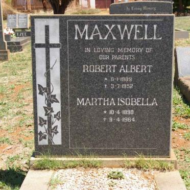 MAXWELL Robert Albert 1889-1952 &amp; Martha Isobella 1890-1964
