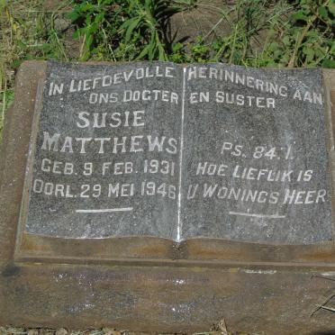 MATTHEWS Susie 1931-1946