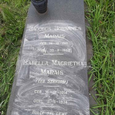MARAIS Jacobus Johannes 1910-1965 &amp; Isabella Magrietha STRYDOM 1914-1974