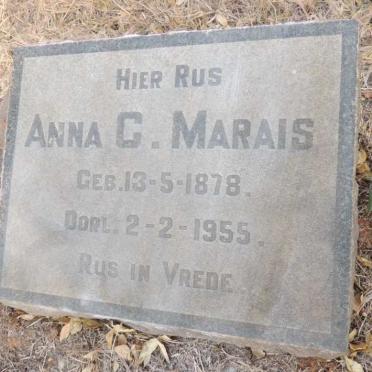 MARAIS Anna C. 1878-1955