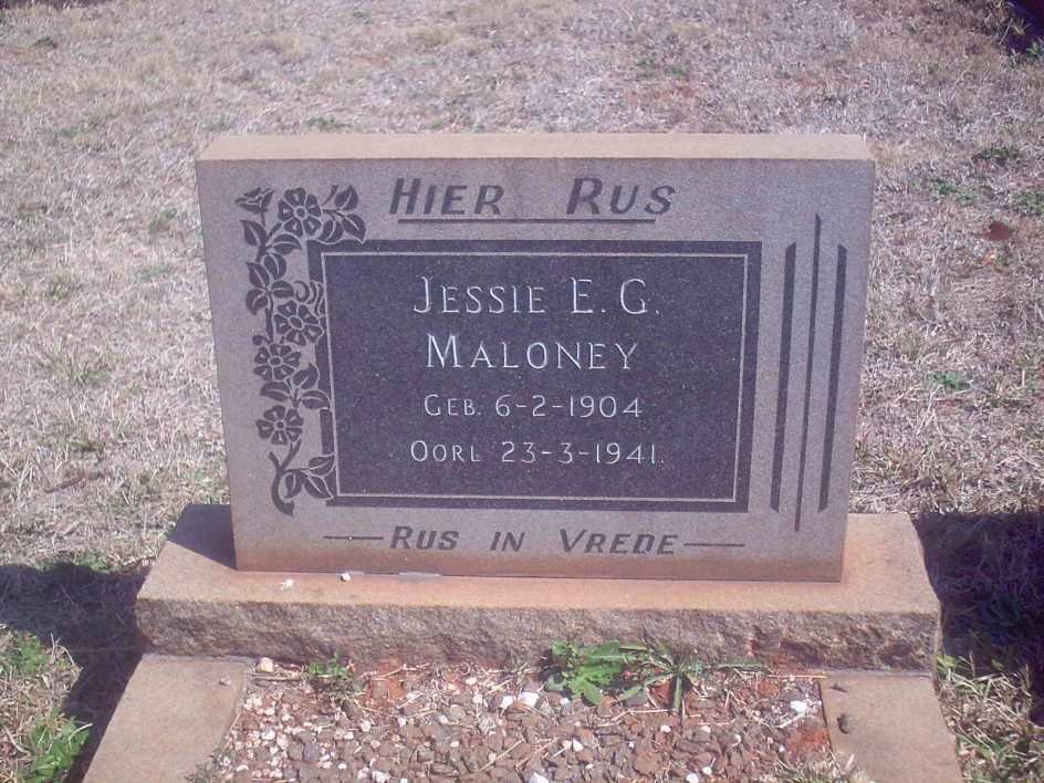 MALONEY Jessie E.G. 1904-1941