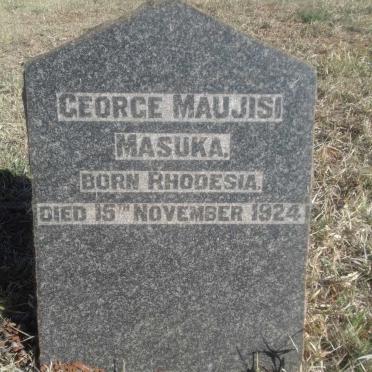 MASUKA George Maujisi -1924