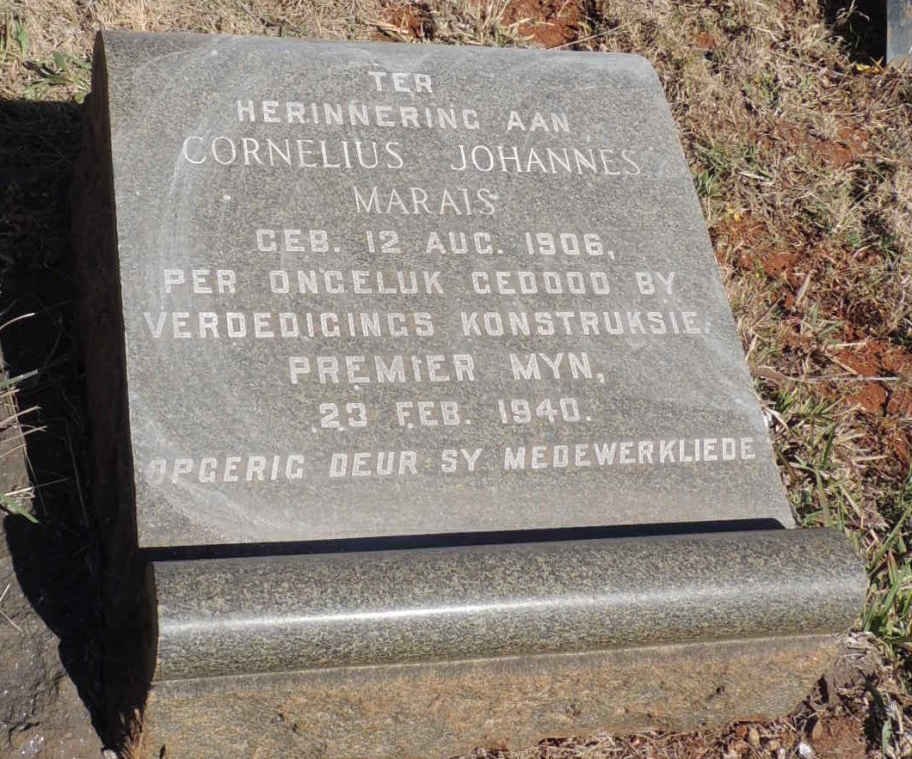 MARAIS Cornelius Johannes 1906-1940