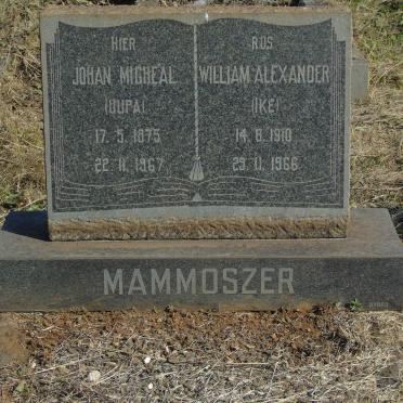 MAMMOSZER Johan Micheal 1875-1967 :: MAMMOSZER William Alexander 1910-1966