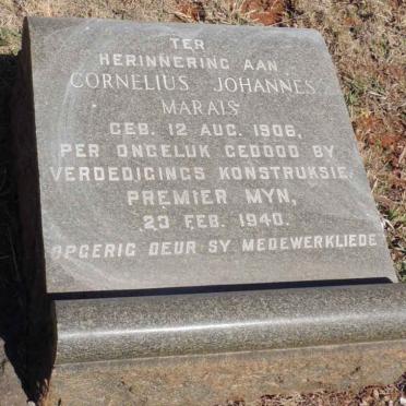 MARAIS Cornelius Johannes 1906-1940