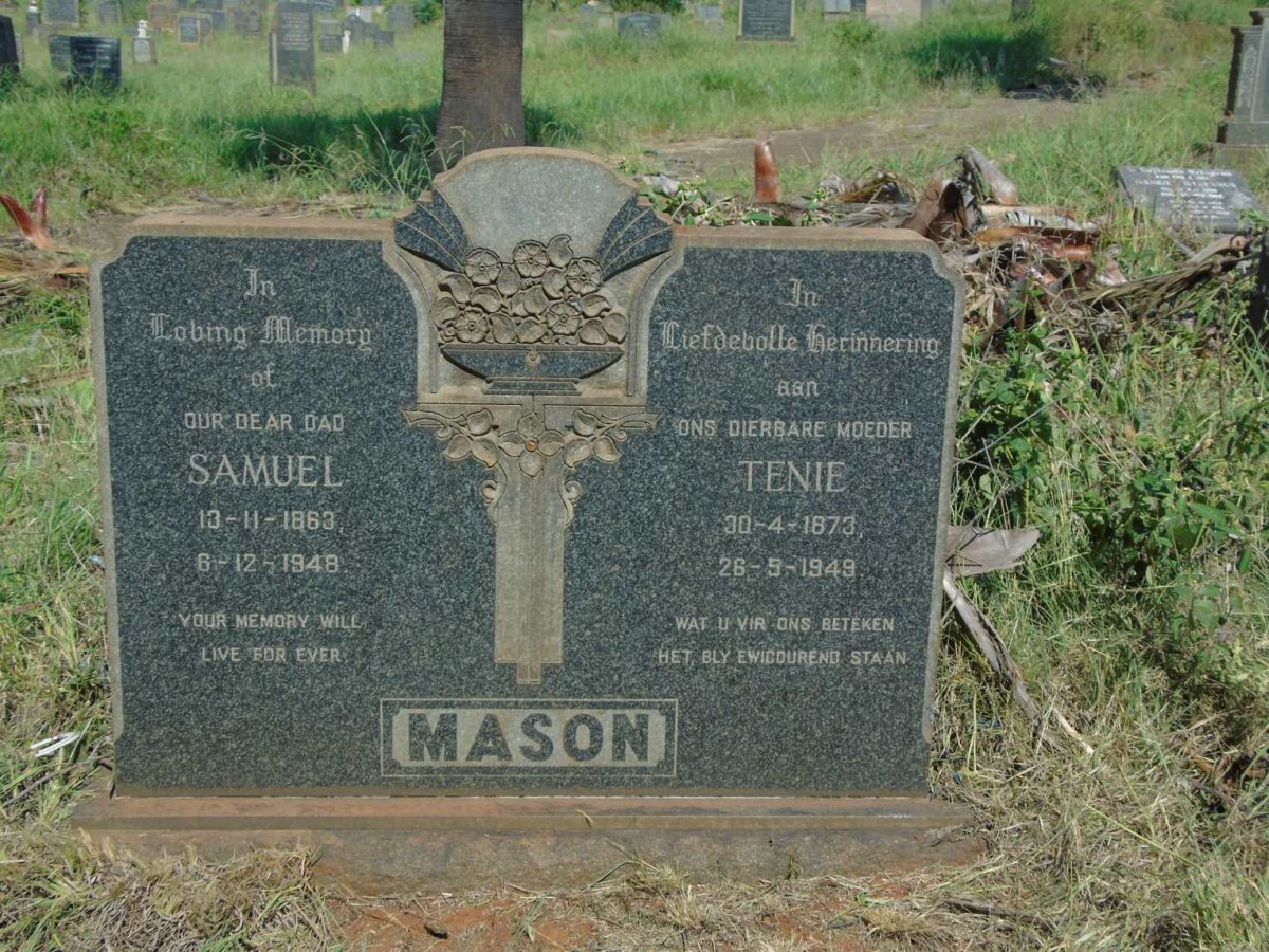MASON Samuel 1863-1948 & Tenie 1873-1949