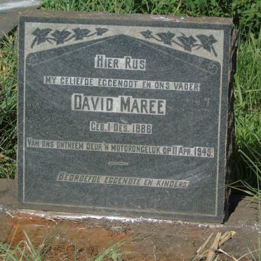 MAREE David 1886-1945