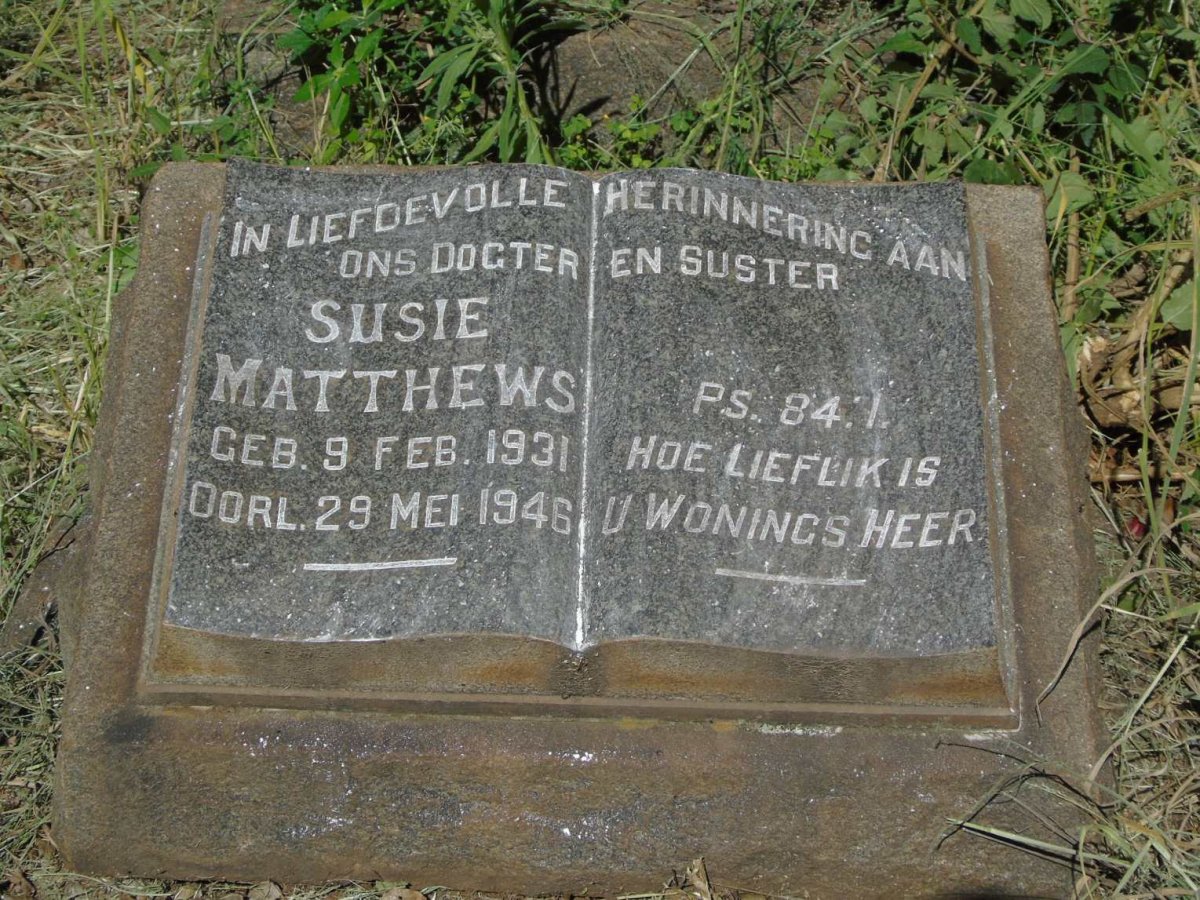 MATTHEWS Susie 1931-1946