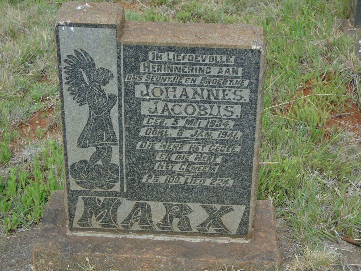 MARX Johannes Jacobus 1934-1941