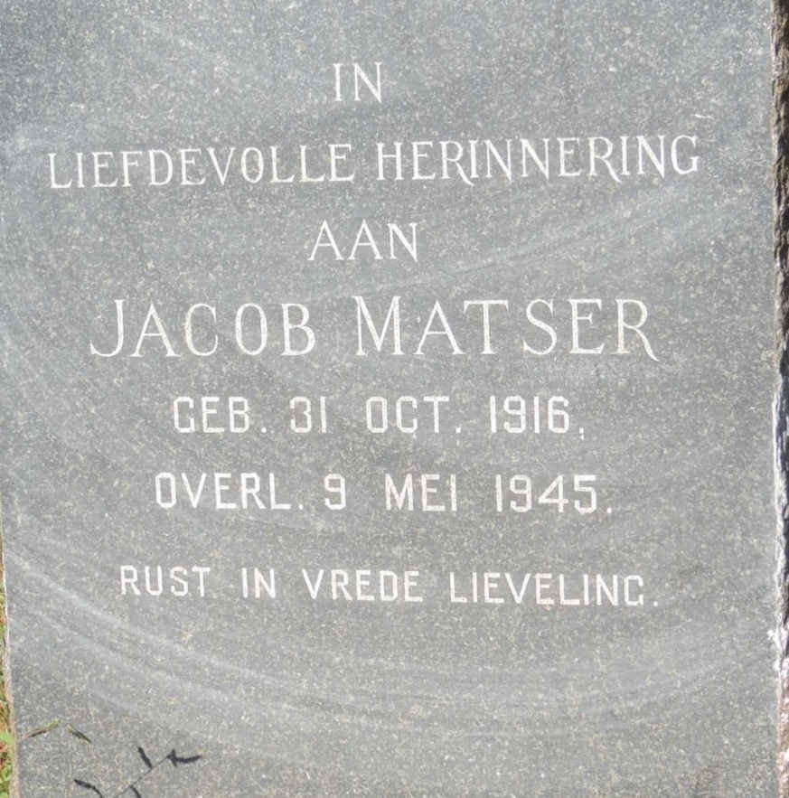 MATSER Jacob 1916-1945