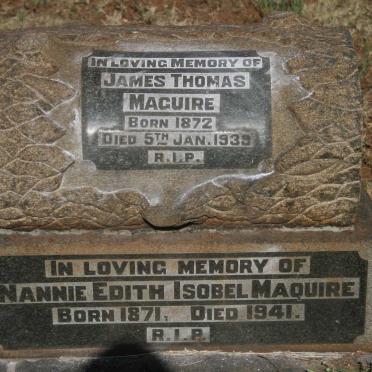 MAQUIRE Nannie Edith Isobel 1871-1941 :: MAGUIRE James Thomas 1872-1939 
