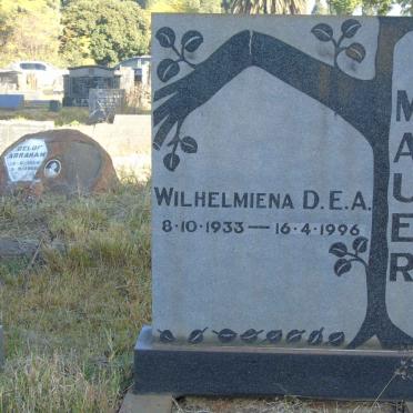 MAUER Wilhelmiena D.E.A. 1933-1996