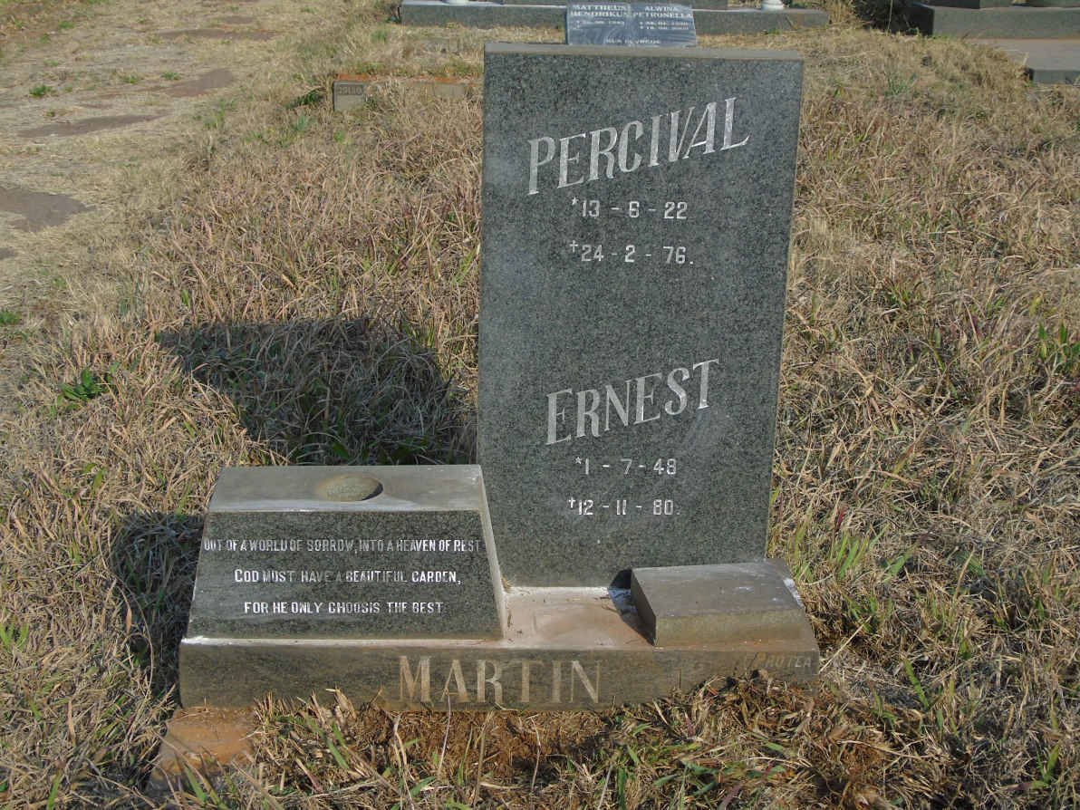 MARTIN Percival 1922-1976 :: MARTIN Ernest 1948-1980