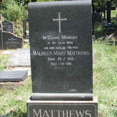 MATTHEWS Maureen Mary 1925-1961