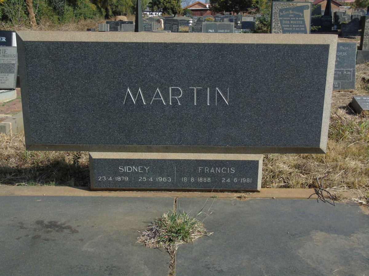 MARTIN Sidney 1879-1963 &amp; Francis 1888-1981
