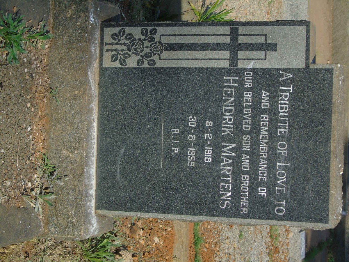 MARTENS Hendrik 1918-1959