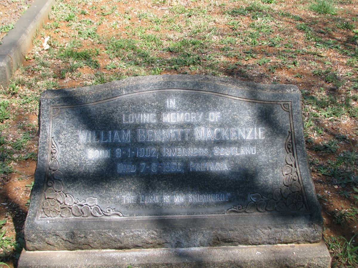 MACKENZIE William Bennett 1902-1956