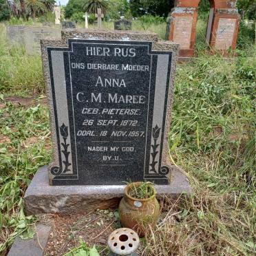 MAREE Anna C.M. nee PIETERSE 1872-1957