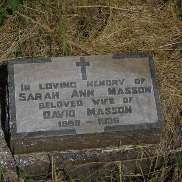 MASSON Sarah Ann 1858-1936
