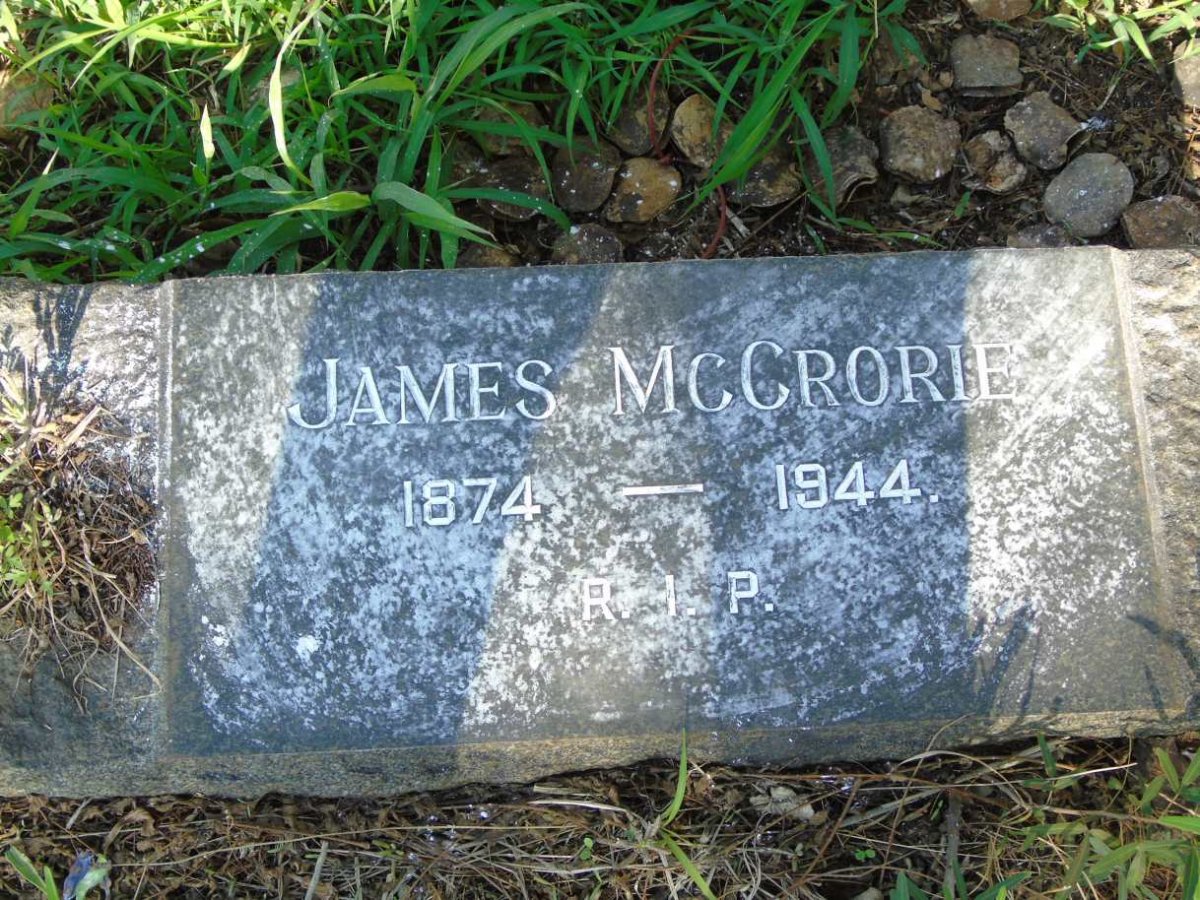 MCCRORIE James 1874-1944