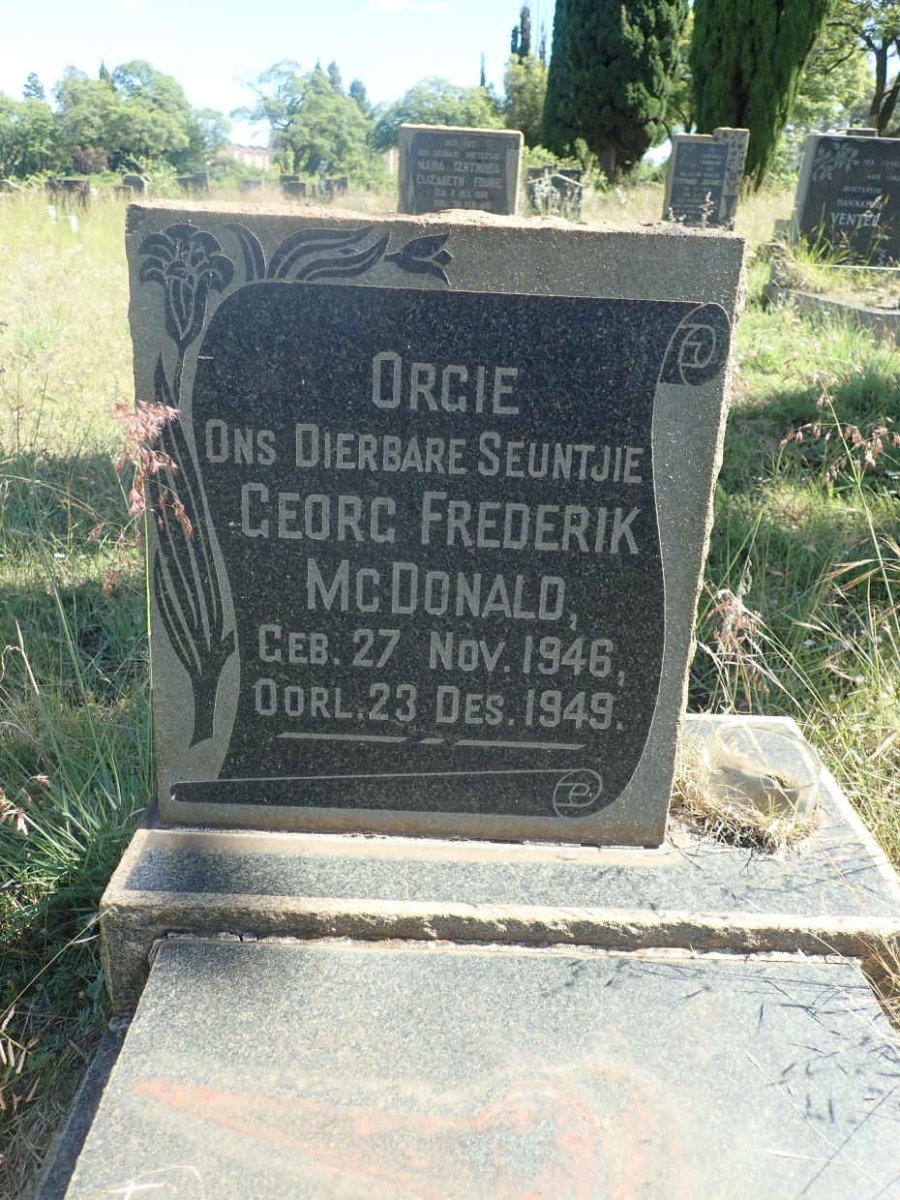 MCDONALD Georg Frederik 1946-1949