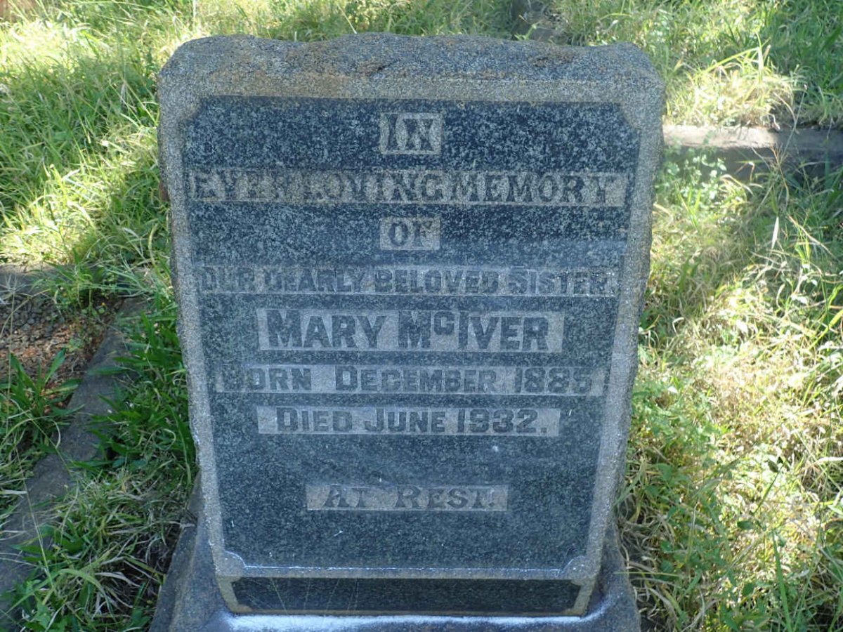 McIVER Mary 1886-1932
