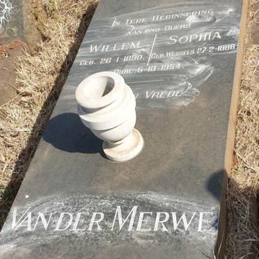 MERWE Willem, van der 1890-1954 & Sophia WESSELS 1886-1954