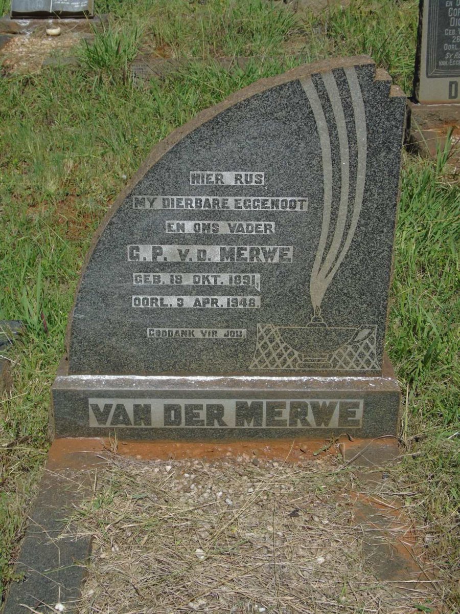 MERWE G.P., van der 1891-1948