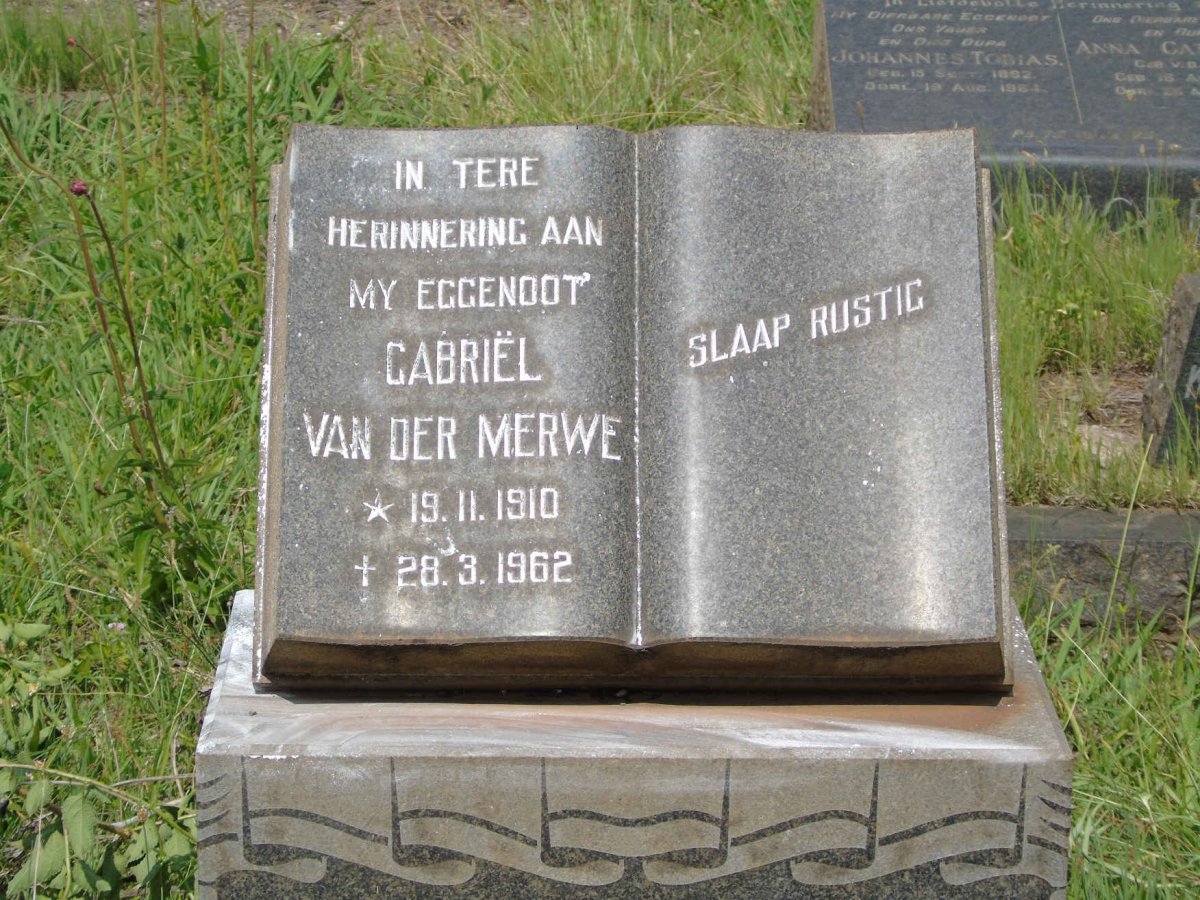 MERWE Gabriel, van der 1910-1962