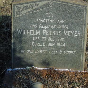MEYER Wilhelm Petrus 1862-1944