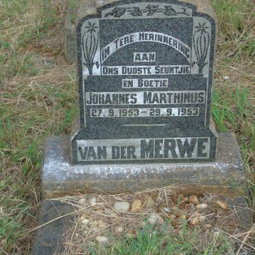 MERWE Johannes Marthinus, van der 1953-1953
