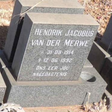 MERWE Hendrik Jacobus, van der 1914-1992