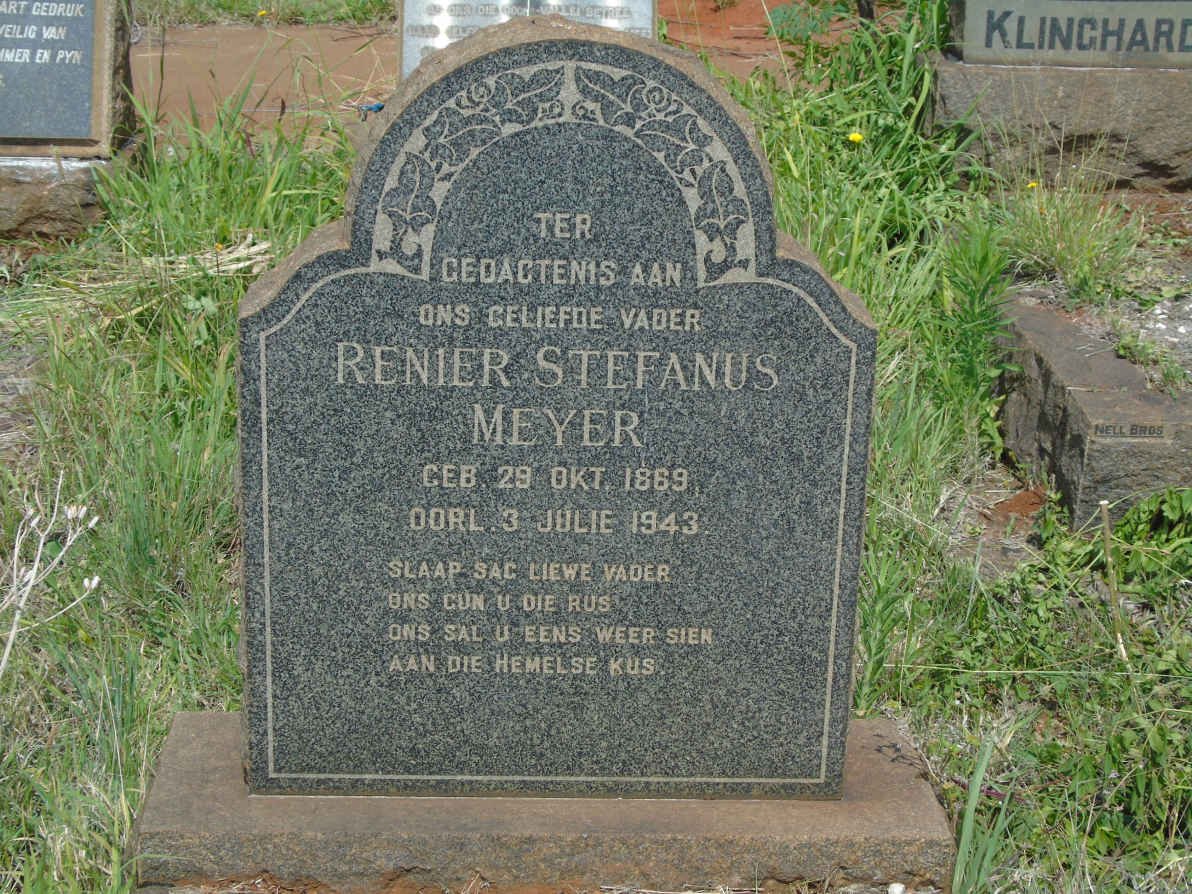 MEYER Renier Stefanus 1869-1943