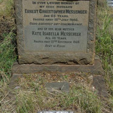 MESSENGER Ernest Christopher -1940 & Kate Isabella -1966 :: MESSENGER Clara Edna May 1903-1977