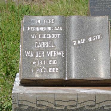 MERWE Gabriel, van der 1910-1962